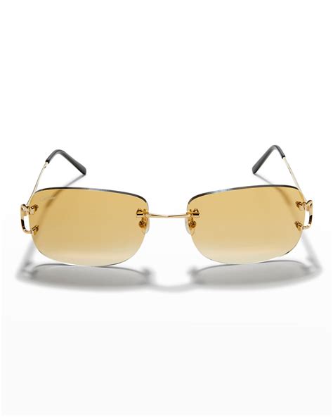 cartier rimless sunglasses mens|cartier sunglasses men jaguar.